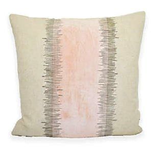 NWT Blush-Bisque Velvet Stripe Throw Pillow